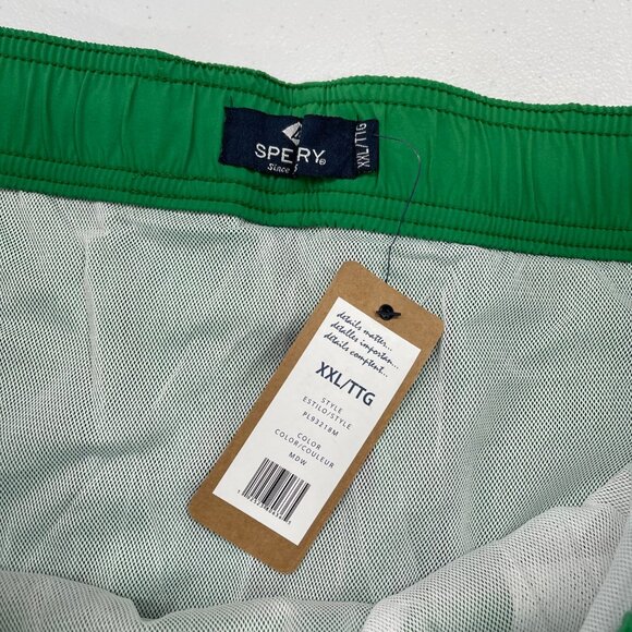 Sperry Meadow Green Standard 5" Classic Lined Swim Trunks PL93218M Mens XXL NEW - Picture 2 of 8